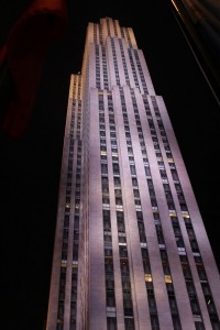 Rockefeller Center bei Nacht